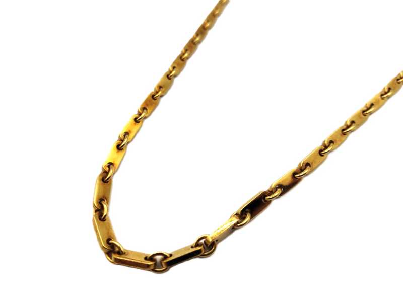 カルティエ買取 750YG フィガロ ネックレス